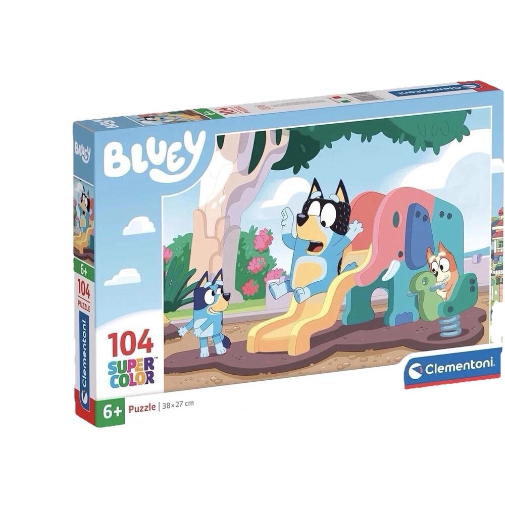 Bluey 27171 - Supercolor Puzzle 104 Pieces Jigsaw Puzzle for Kids Age 6